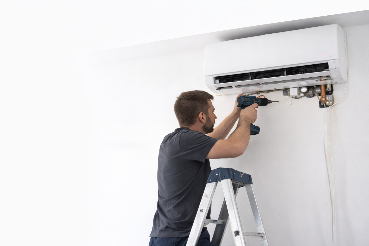 Montaż klimatyzacji Szczecin – instalacja jednostki wewnętrznej